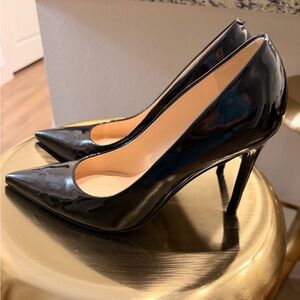 Nine West Glossy Black Stiletto Heels